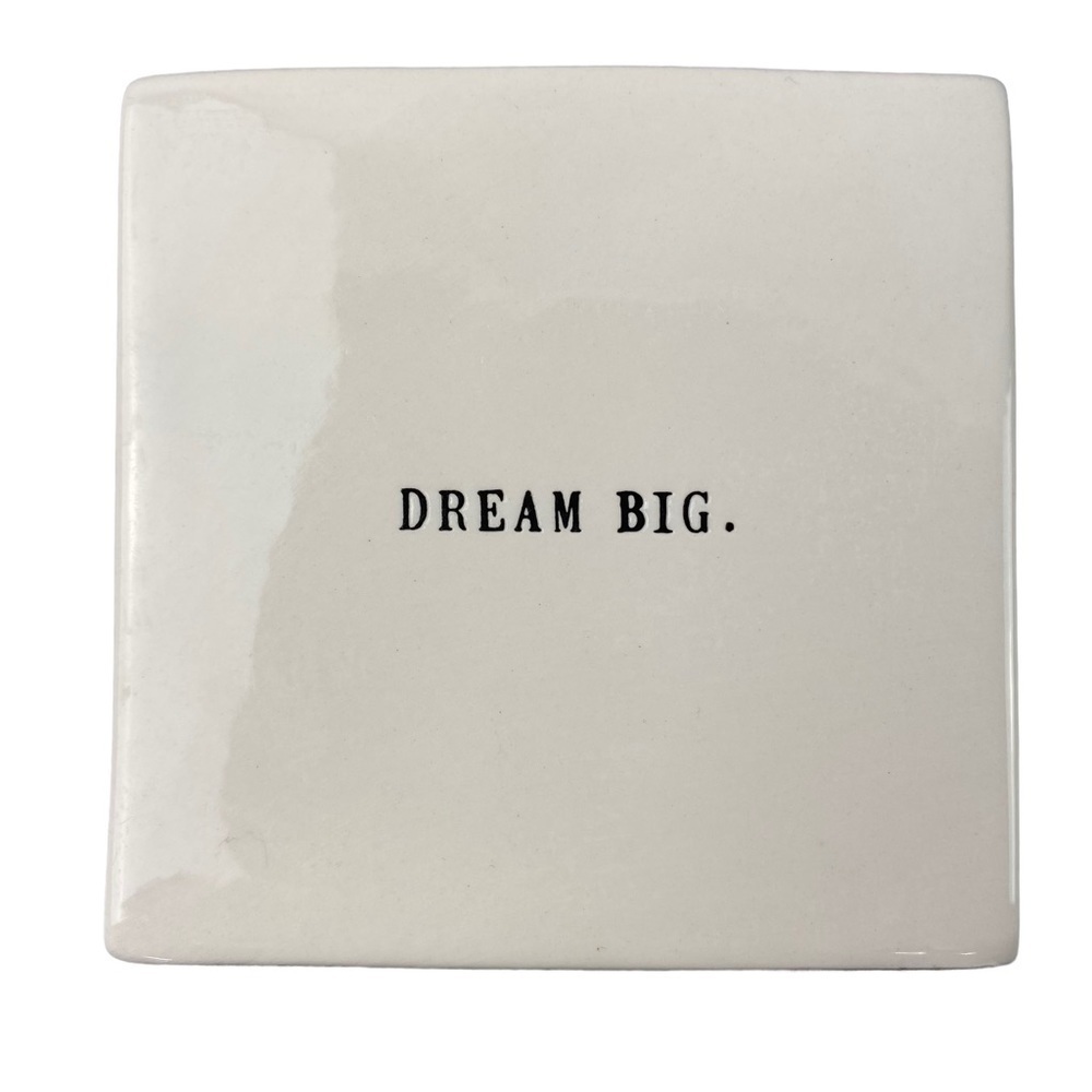 Rae Dunn DREAM BIG ANYTHING IS POSSIBLE Double Sided Block Sign Decor